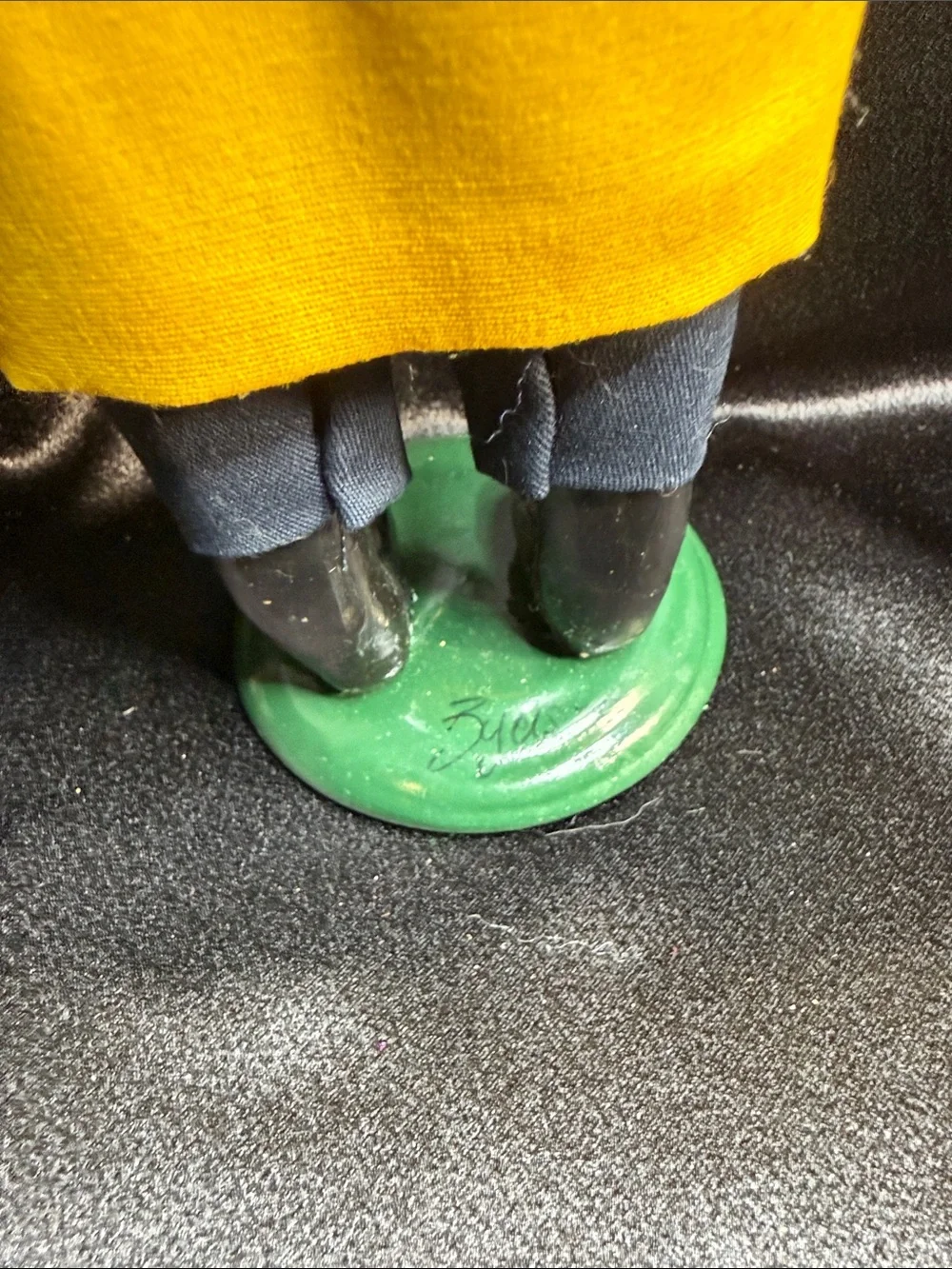 Yellow Fisherman Doll Decor with Crate - Pets Bird Accessory